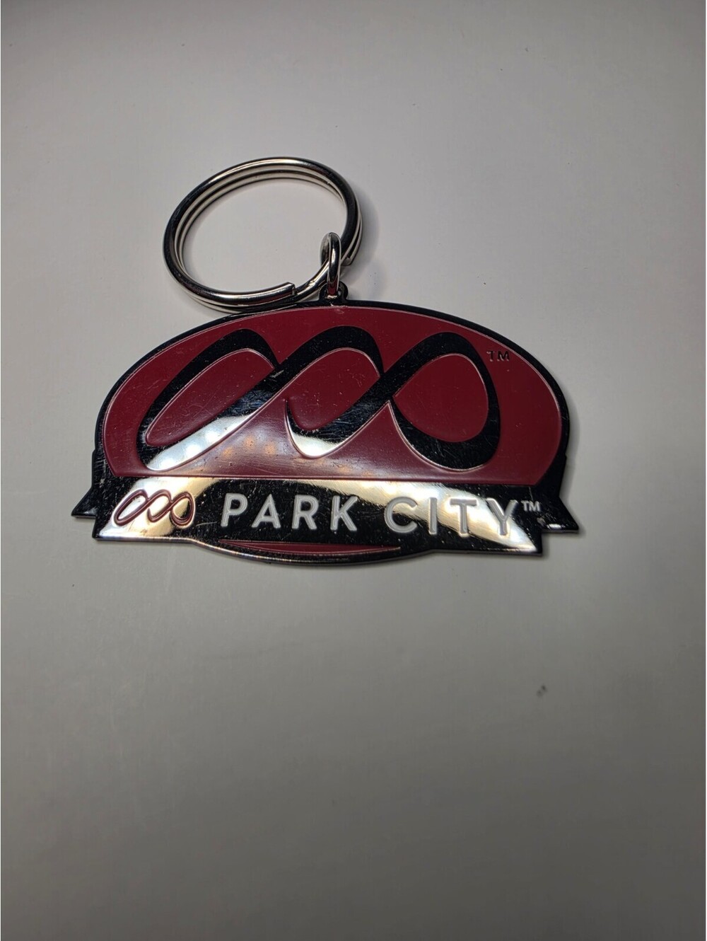 Park City Utah Mountain Resort Logo Keychain 3"